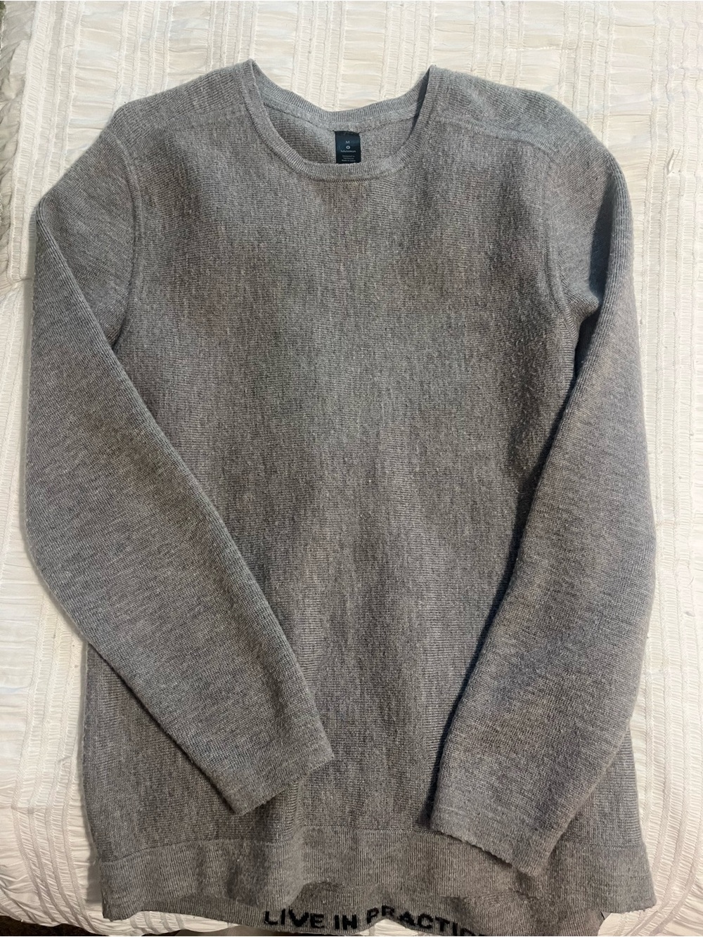 lululemon athletica Men's Heather Gray Crewneck Sweater